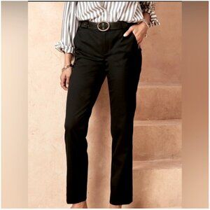 Banana Republic Ryan Black Straight Trouser Pants Size 0
